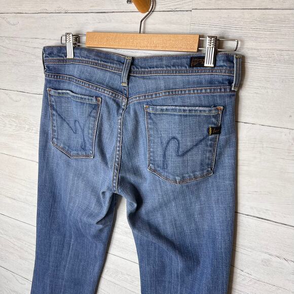 Citizens of Humanity Jeans Womens Size 30 Ingrid #001 Low Waist Flair Boot Cut - Picture 13 of 16